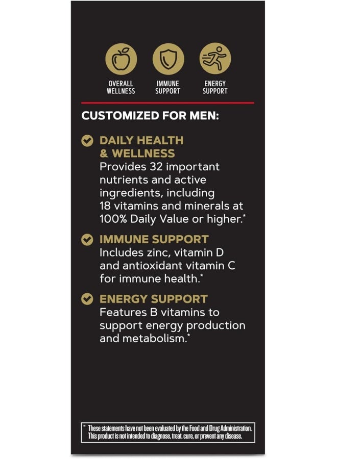 GNC GNC Mega 1 Daily Multivitamin for Men for 19 Vitamins and Minerals (60 Count)  - Image 3