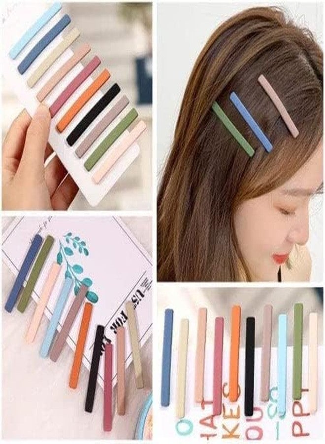 FICTIOUS Bobby Hair Pins for Girls, Hairpin Morandi Color Simple Side Hairpin Duckbill Clip Korean Bangs Clip Broken Hairpin Back Head Clip, Elegant Front Hair Clip Headdress Girl's Side Bangs Broken Hairpin- 10 pc. (Multi) - Image 4