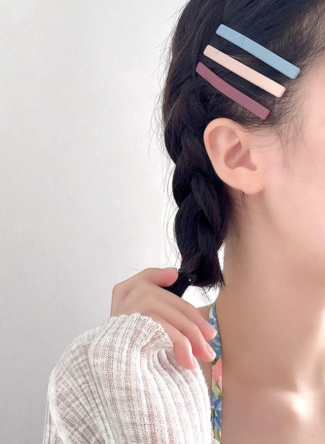 FICTIOUS Bobby Hair Pins for Girls, Hairpin Morandi Color Simple Side Hairpin Duckbill Clip Korean Bangs Clip Broken Hairpin Back Head Clip, Elegant Front Hair Clip Headdress Girl's Side Bangs Broken Hairpin- 10 pc. (Multi) - Image 3