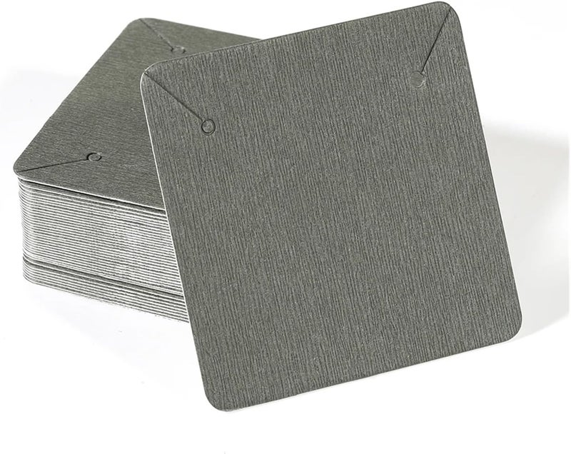 Jewelry Tags 50pcs/lot 5x5cm Kraft Paper Card for Packaging Earrings Necklaces Display Cards(5x5cm Kraft Color) - Image 4