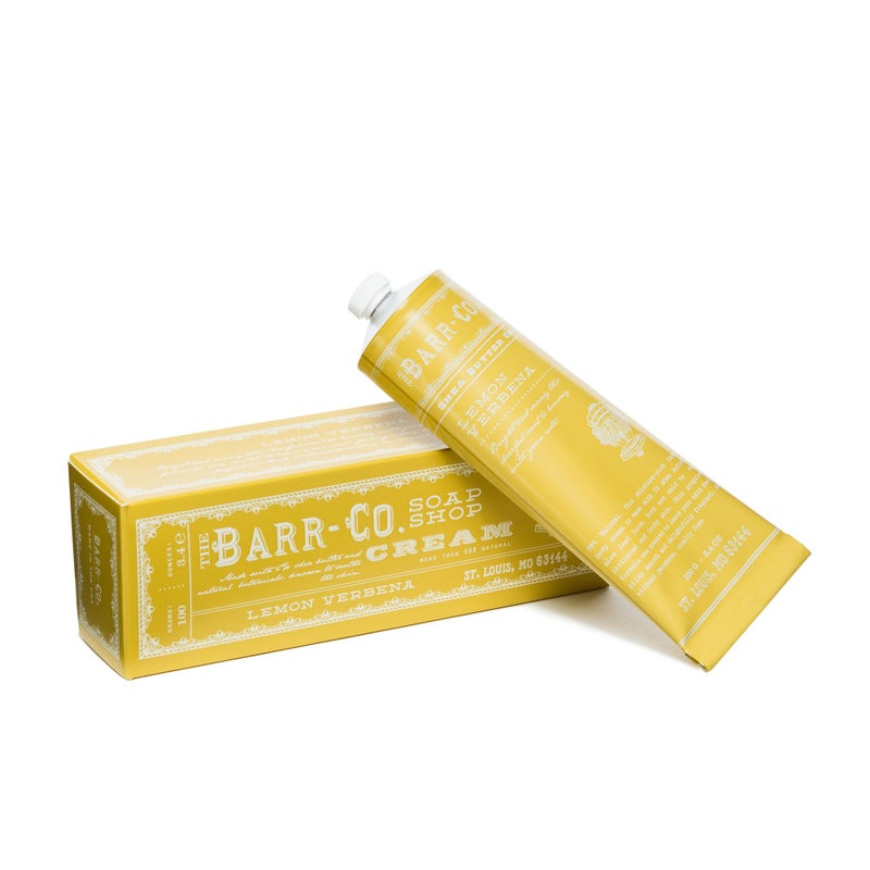 BARRCO Soap Shop Hand Cream Lemon Verbena Tangy Citrus Scent with Grounding Herbs Hand Cream for Dry Cracked Hands Shea Butter Cream 34 fl oz