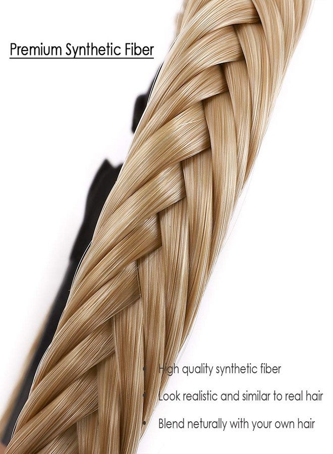 هيرو طوق شعر مضفر بأسنان من هيرو، طوق شعر مضفر للنساء، طوق شعر مضفر، طوق شعر بأسنان، طوق شعر صناعي على شكل ذيل سمكة، طوق شعر مضفر بتقنية بالياج، قطعة شعر 48 غرام #26/613 - Image 2