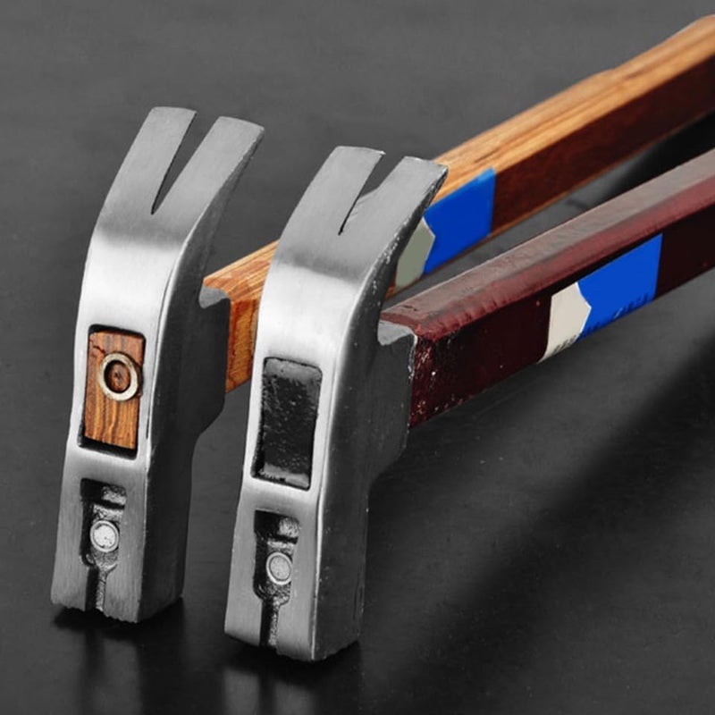 Compressed Wooden Handle Claw Hammer 0.35lb with Non-skid Anti-slip Grip, Compact Pulling Nail Hammer for Carpentry and Industrial Use - Image 5