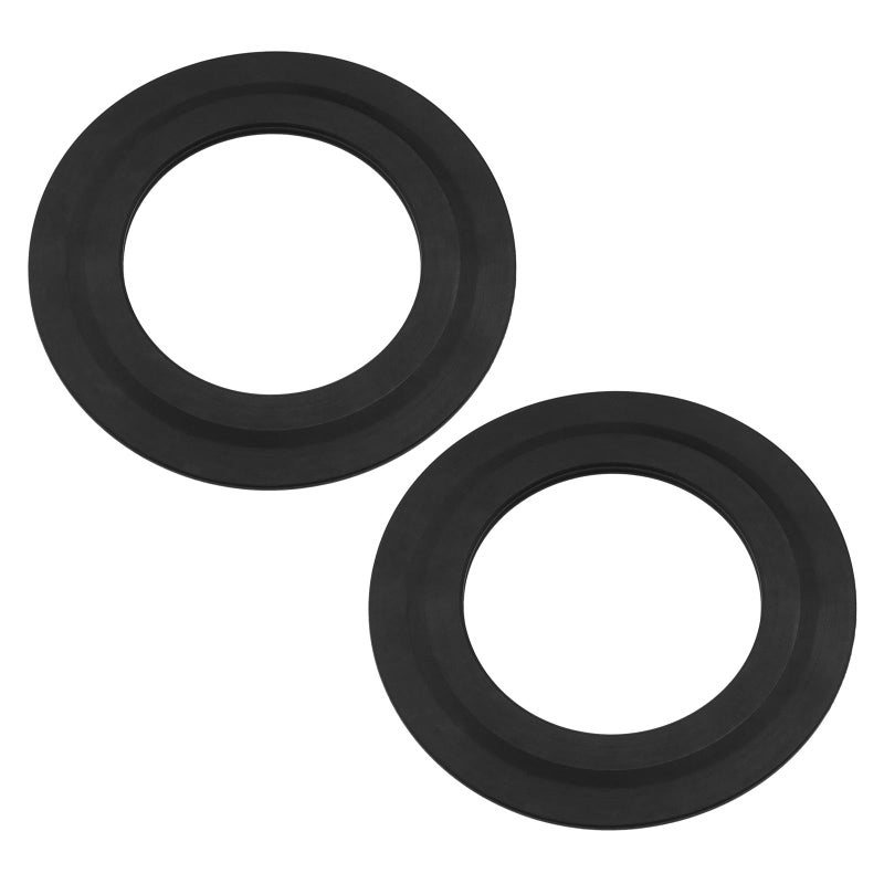 SING F LTD 2PCS Toilet Flush Valve Gasket Replacement Toilet Flush Valve Rubber Seal Washer 43mm X 71mm 34490507 Compatible with Siamp Optima 49 50 Black
