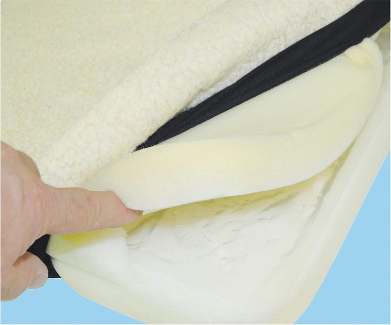 Aidapt Gel Cushion with Removable Fleece Cover - Pressure Relieving Seat Cushion for Wheelchairs and Mobility Support - Image 4