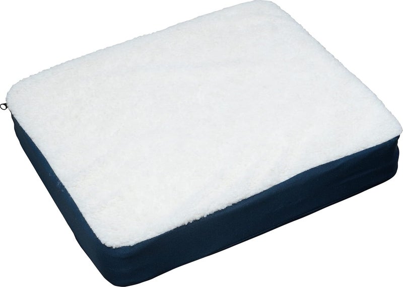 Aidapt Gel Cushion with Removable Fleece Cover - Pressure Relieving Seat Cushion for Wheelchairs and Mobility Support - Image 1