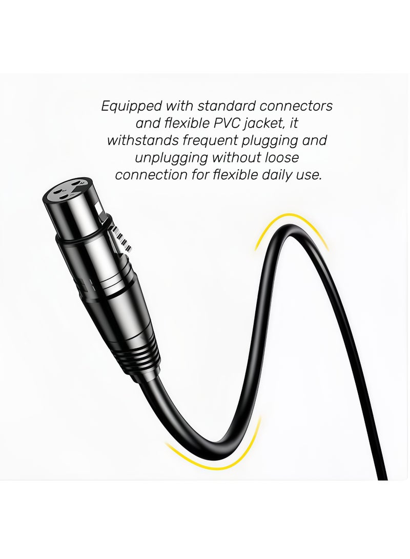 Mindpure Cable Matters 6.35mm(1/4 Inch)Short TRS to XLR Cable -4.92ft,Male to Female,XLR to 1/4 Cable - Image 4