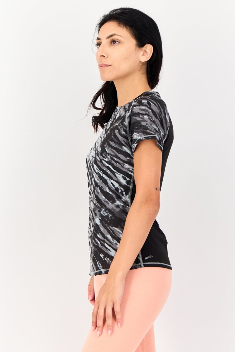 PUMA Women Regular Fit Short Sleeves Training T-shirt, Multicolor - Image 2