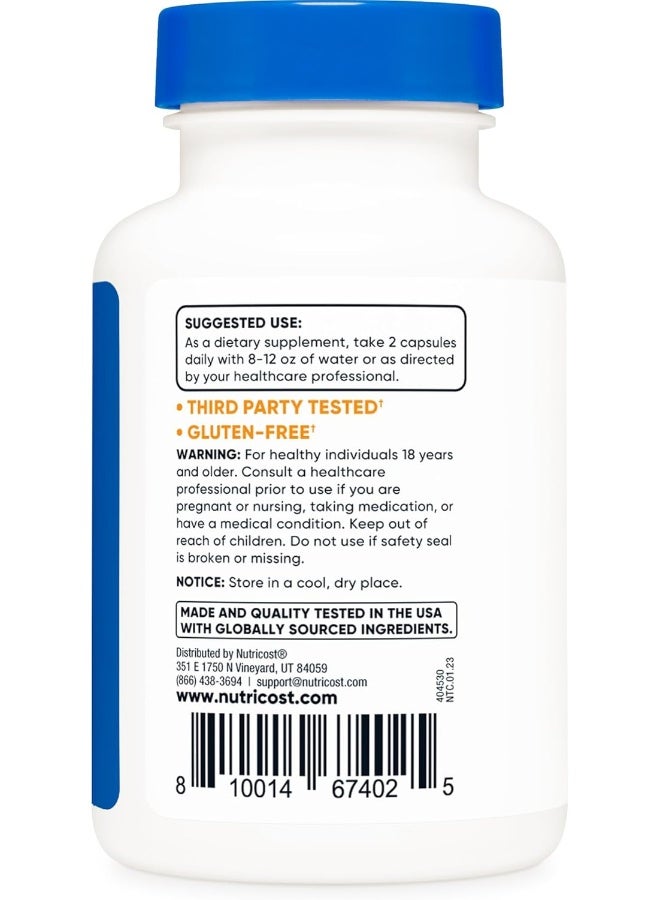 Nutricost Artemisinin 200mg, 120 Capsules - Non-GMO, Gluten Free, Vegetarian Friendly - Image 3