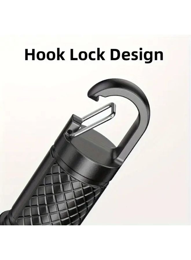 SD 5253 2PC Mini Rechargeable Flashlights 3 LED COB Floodlight With Hook USB Portable Light For Camping Night Work - Image 5