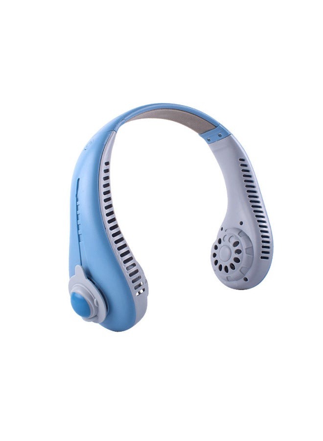 New Summer Lazy Silent Outdoor Sports Hanging Neck Electric Fan Mini Usb Leapless Large Wind Gift Fan