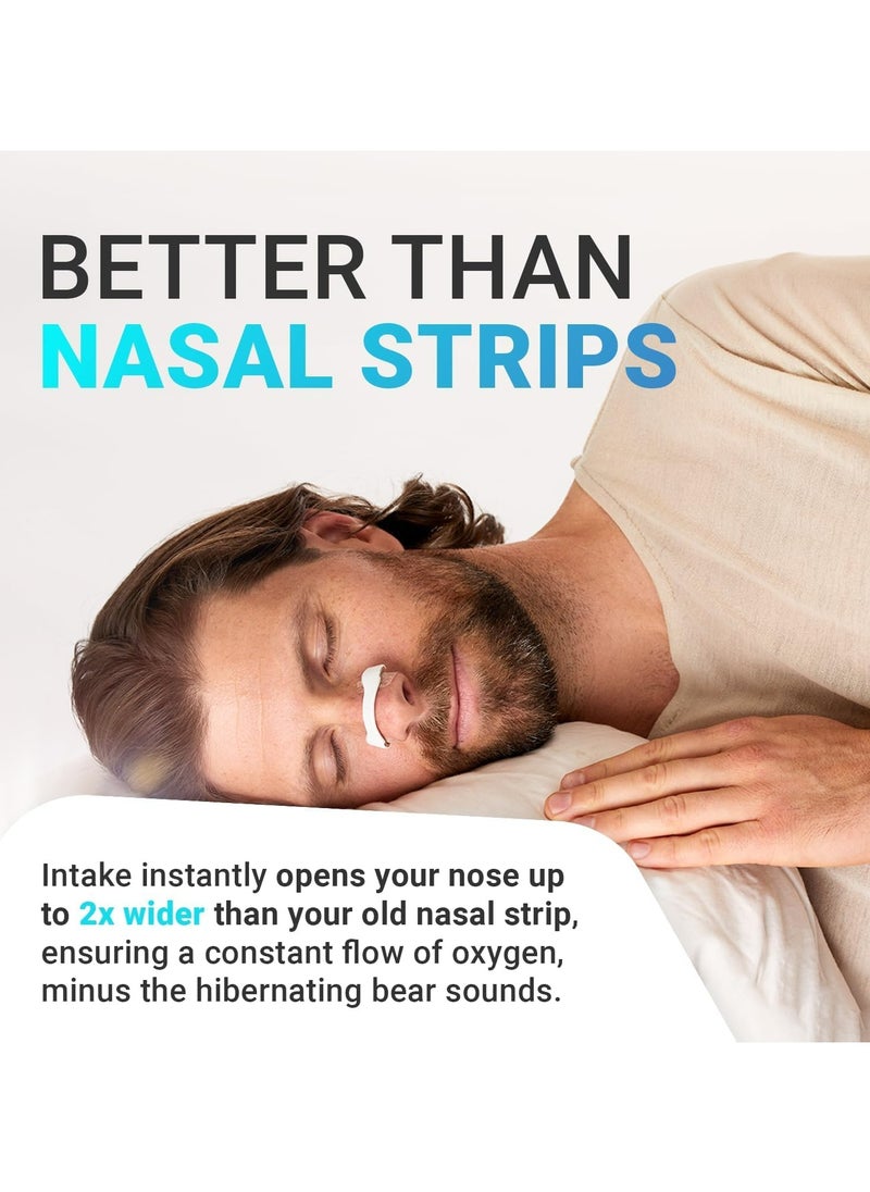 CMGTYYD - 30 Count Intake Breathing Nasal, Strip Starter Kit, Boost Oxygen Intake, Reduce Snoring, Improve Sleep Quality, Sweat Resistant, Skin Safe Nasal Strips, Extra Strength Snoring Solution - Image 1