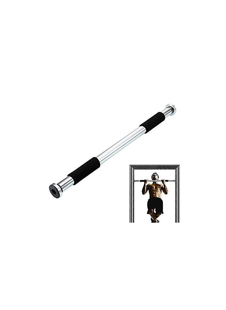 Generic - Door Mount Hanging Rod Pull Up Bar with Adjustable Length and Cushioned Grip for Men Women Kids Height Increase Pull Ups Exercise Steel - Image 1