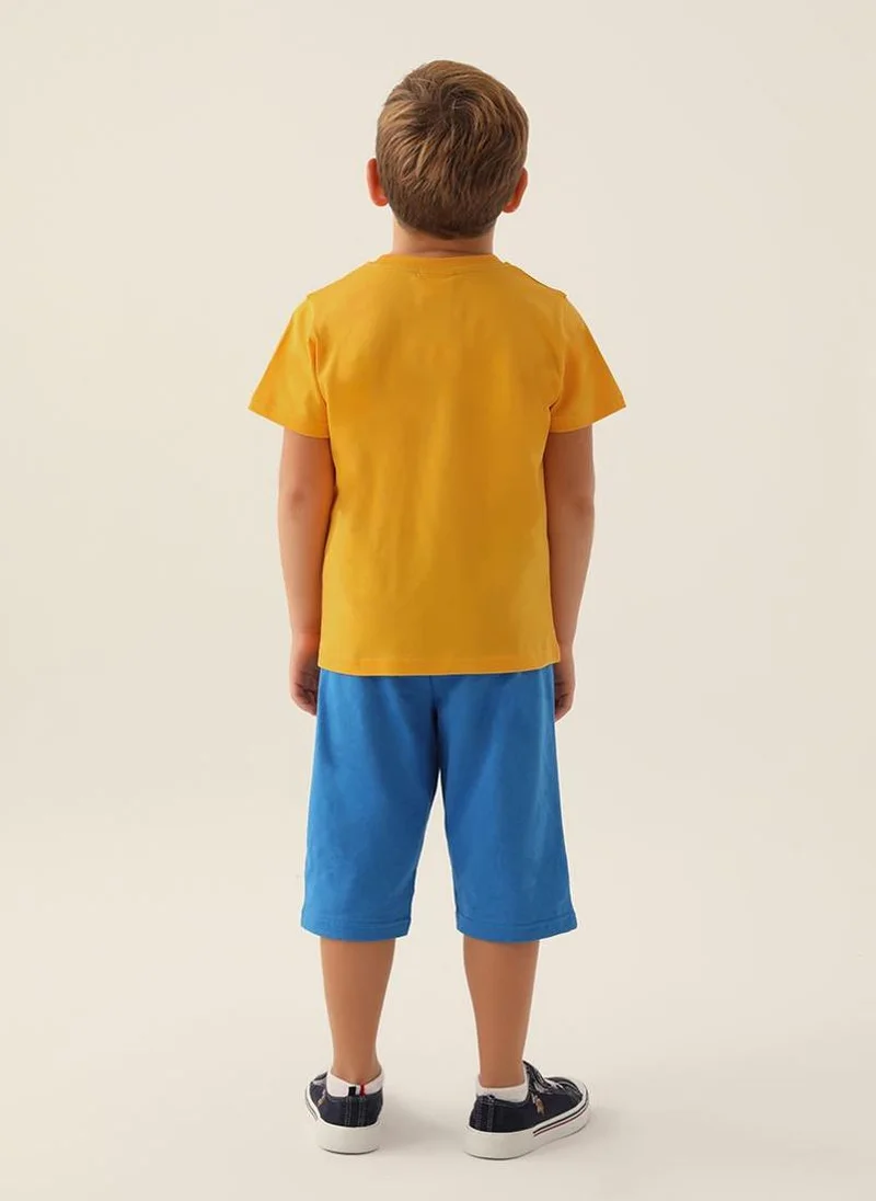 U.S. Polo Assn. U.S. Polo Assn. Boys Yellow Capri Set