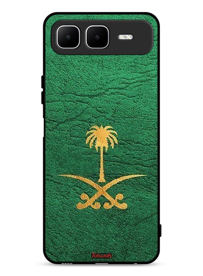 Tolwak Infinix Smart 10 Plus Protective Case Cover Kingdom Of Saudi Arabia Sign On Leather
