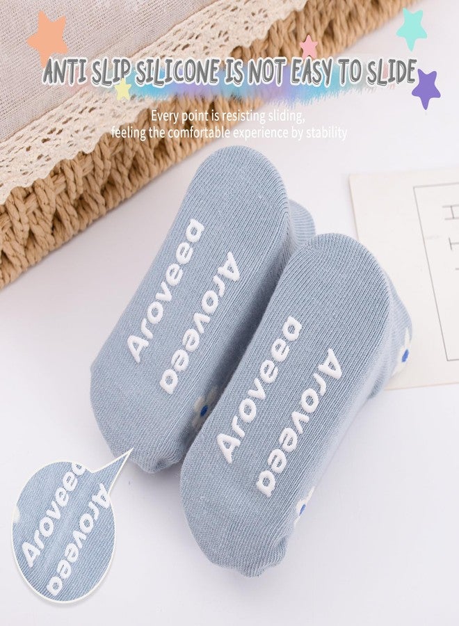 Aroveea Baby Toddle Socks Grip Non Slip Kids Boys Girls Cotton Socks 12 Pack Ankle Cute Newborn Socks 1-3T - Image 3