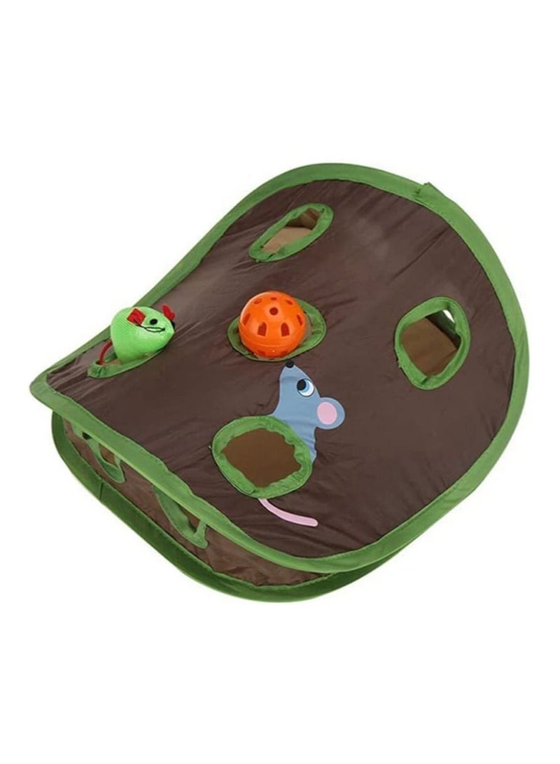 Intelligence Collapsible Toy Bell Tent With 9 Hole Cat Playing Tunnel Creative Cat Toys - Image 2