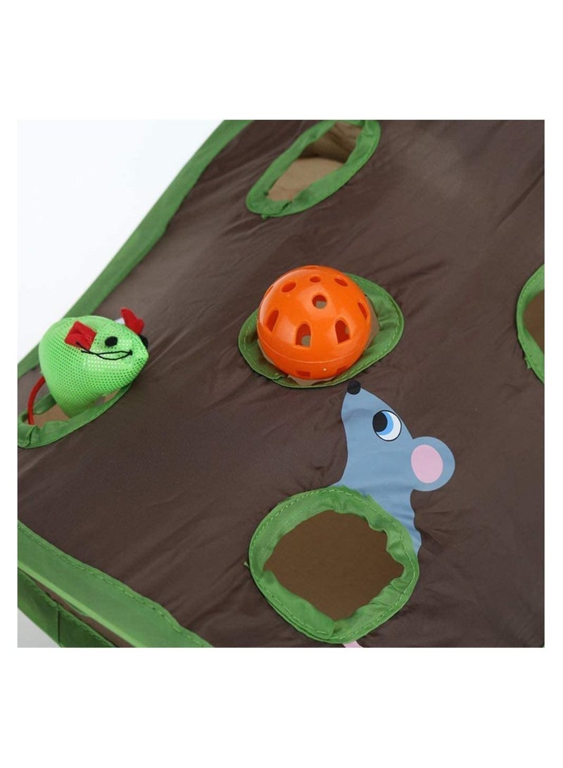 Intelligence Collapsible Toy Bell Tent With 9 Hole Cat Playing Tunnel Creative Cat Toys - Image 4