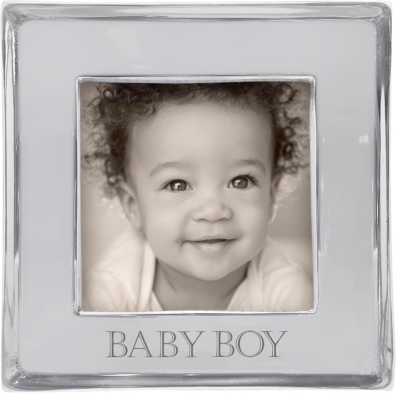 MARIPOSA BABY BOY Signature 4x4 Frame Silver - Image 1