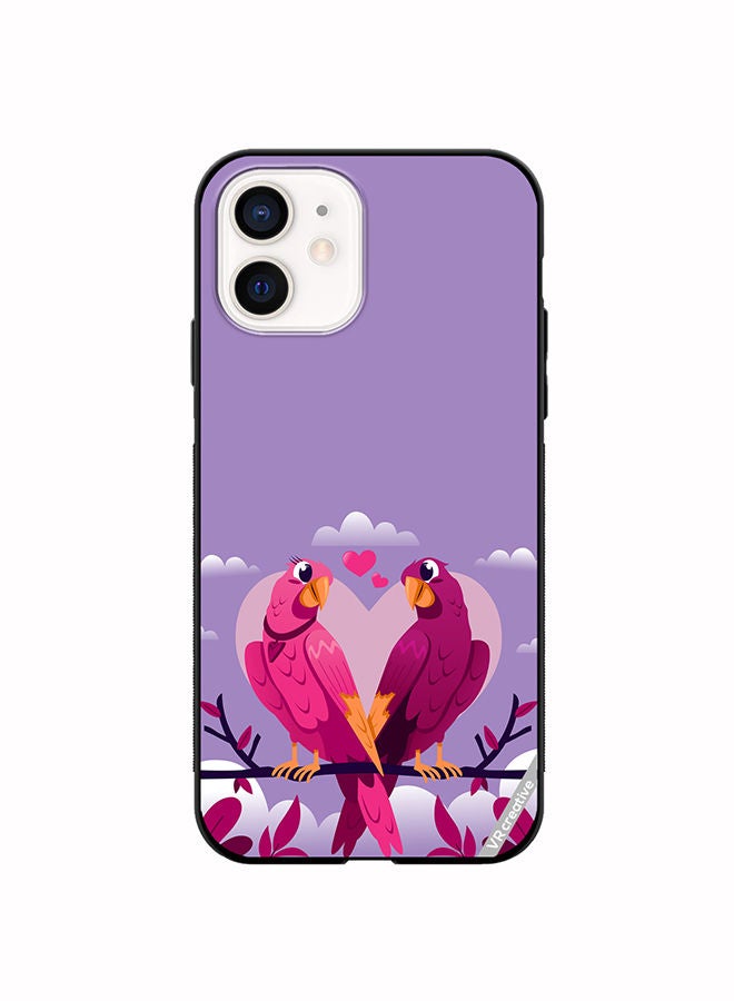 VR CREATIVE Protective Case Cover For Apple iPhone 12 mini Love Birds Design Multicolour - Image 1
