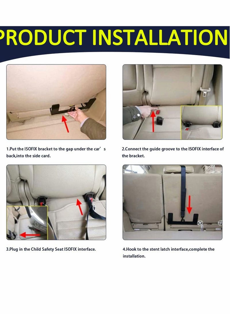 مجموعة تثبيت مقعد الأطفال ISOFIX العالمية - تأمين سلامة طفلك من خلال التركيب السهل - Image 5