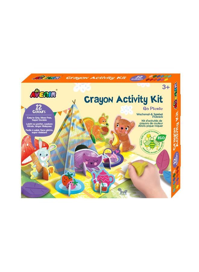 EGL AVE CRAYON ACTIVITY KIT ASSORTED DISPLAY GO PICNIC