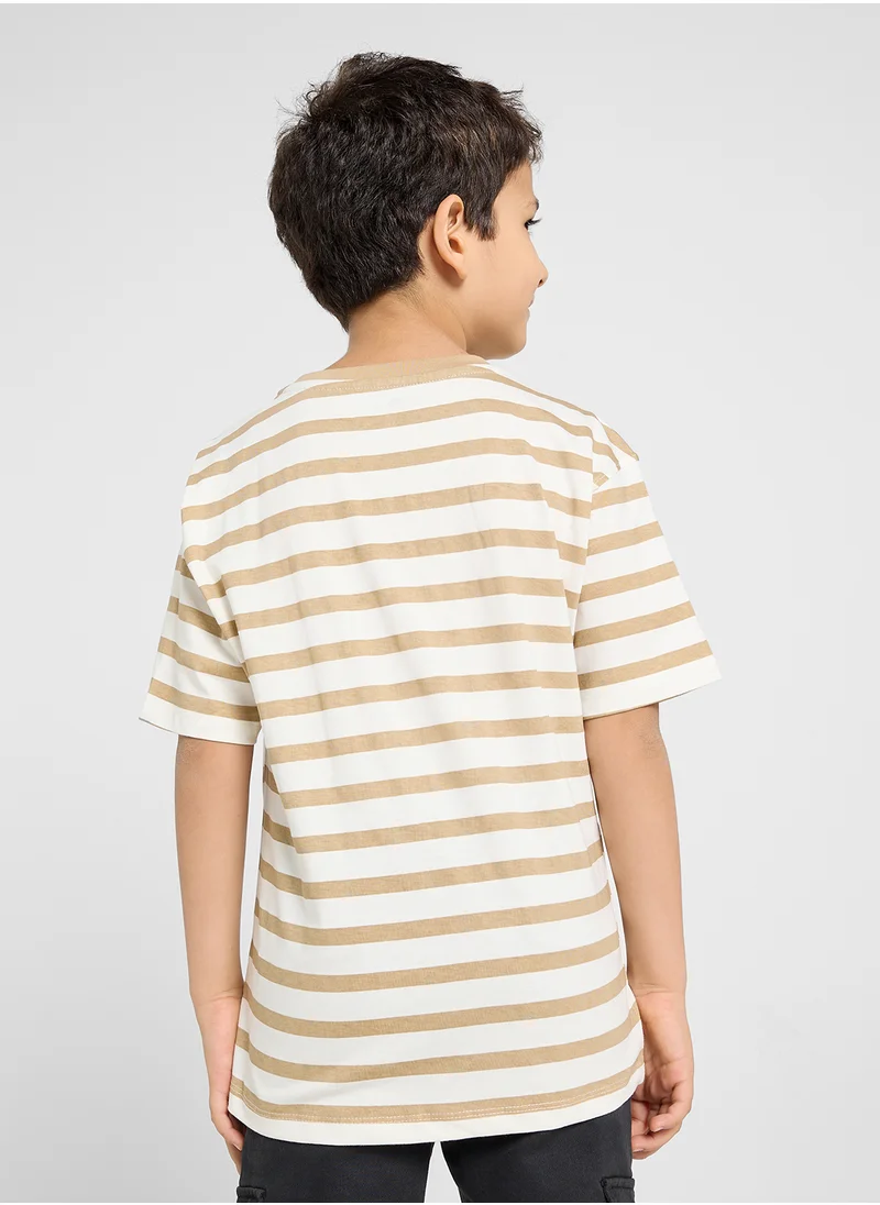 ريبلز مع نمشي BOYS DROP SHOULDER T-SHIRT