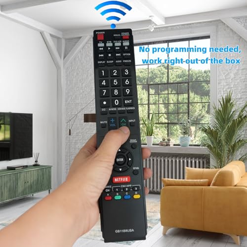 Kassionel New Replaced Remote Control GB118WJSA Fit for Sharp AQUOS TV GB004WJSA GB005WJSA GA890WJSA GB105WJSA GA935WJSA - Image 2