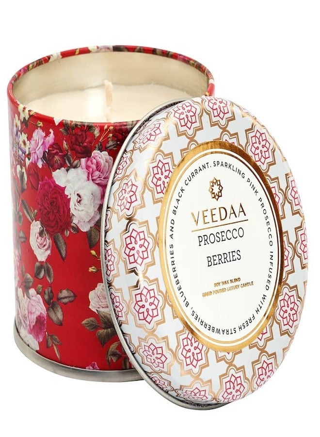VEEDAA Scented Candles Duo Gift Set 600 gm | Lily Black Orchid and Prosecco Berries | 300 gm Each, Soy Wax Eco Friendly - Image 3