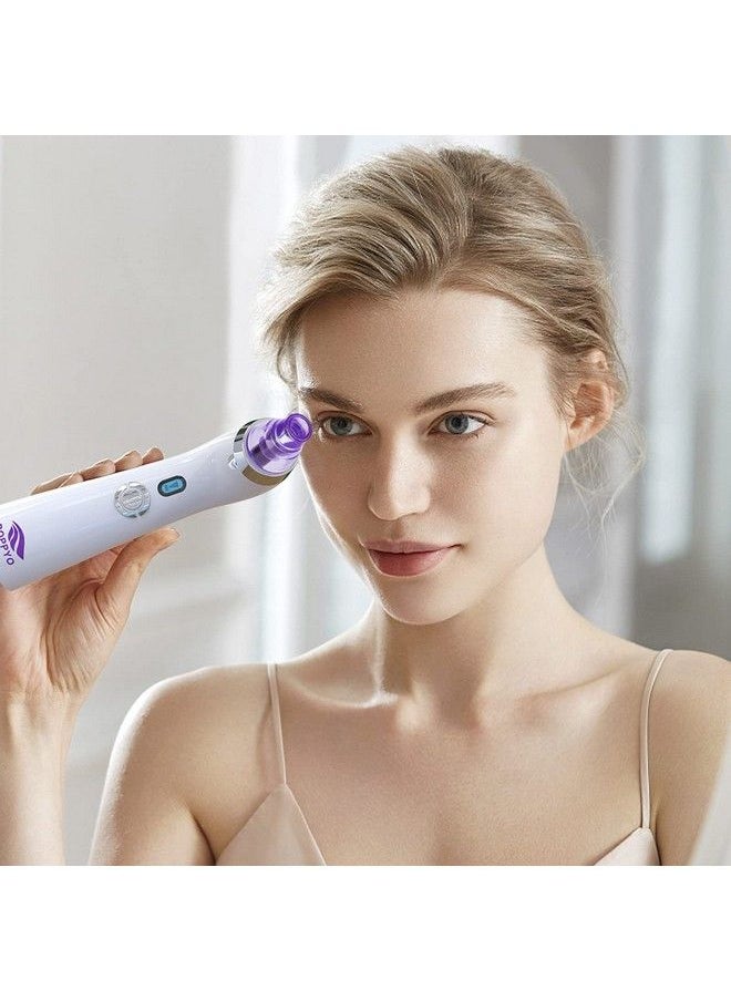 POPPYO - Blackhead Remover Poppyo Blackhead Vacuum Electric Facial Vacuum Cleaner Pore Vacuum Extractor Tool Comedo Removal Beauty Suction Device For Women(Purple) - Image 1