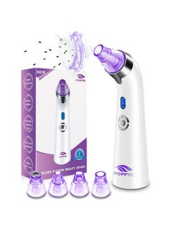 Blackhead Remover Poppyo Blackhead Vacuum Electric Facial Vacuum Cleaner Pore Vacuum Extractor Tool Comedo Removal Beauty Suction Device For Women(Purple)