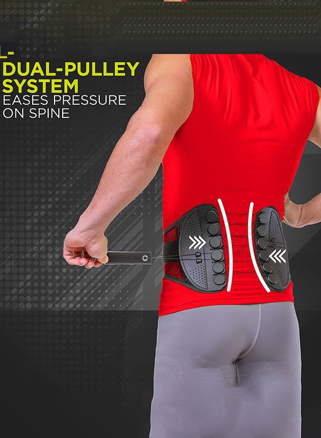 Arabest Spine Sport Back Brace - Athletic Men's and Women's Workout Lumbar Corset for Exercising, Running, Golfing, Driving, Fishing, Active Nurses and Police Work (Large) - Image 3