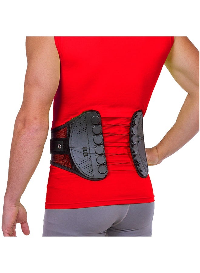 Arabest Spine Sport Back Brace - Athletic Men's and Women's Workout Lumbar Corset for Exercising, Running, Golfing, Driving, Fishing, Active Nurses and Police Work (Large) - Image 1
