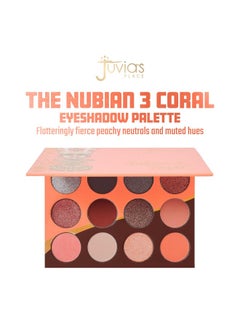Juvia's Place Juvia's Place Palette The Nubian 3 Coral - Peachy Neutrals, Muted Hues, Shades of 12, Matte & Shimmer Shades, Pigmented Makeup Palette Eye Color & Shine, Pressed  - Image 2