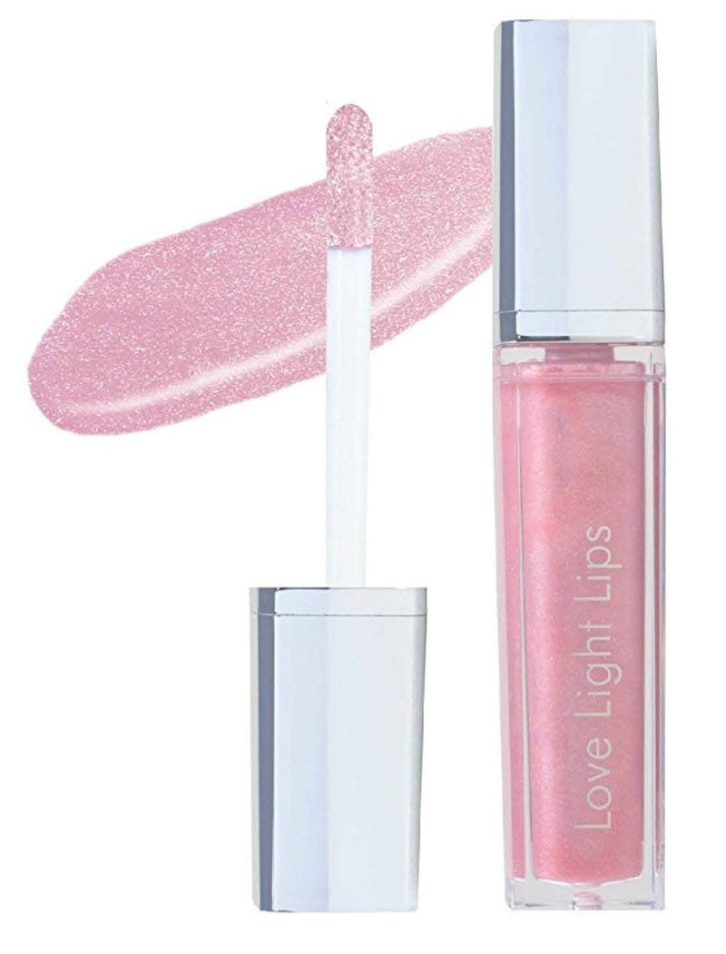 Love Light Lips Love Light Lips Lip Gloss  Hydrating  Moisturizing Lip Makeup with Jojoba Shea Butter Vitamin E and Aloe LED Light in the Wand and Mirror on the bottle CrueltyFree and Paraben Free Bliss 