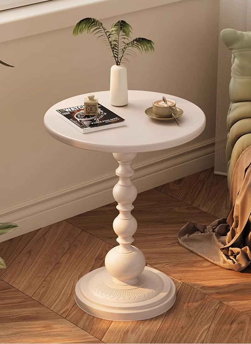 شاربدو طاولة جانبية على شكل أريكة عتيقة، طاولة قهوة خفيفة وفاخرة، لخدمة الضيوف، طاولة جانبية لغرفة المعيشة أو الشرفة أو غرفة النوم، مقاس 40*40*52 سم. - Image 5