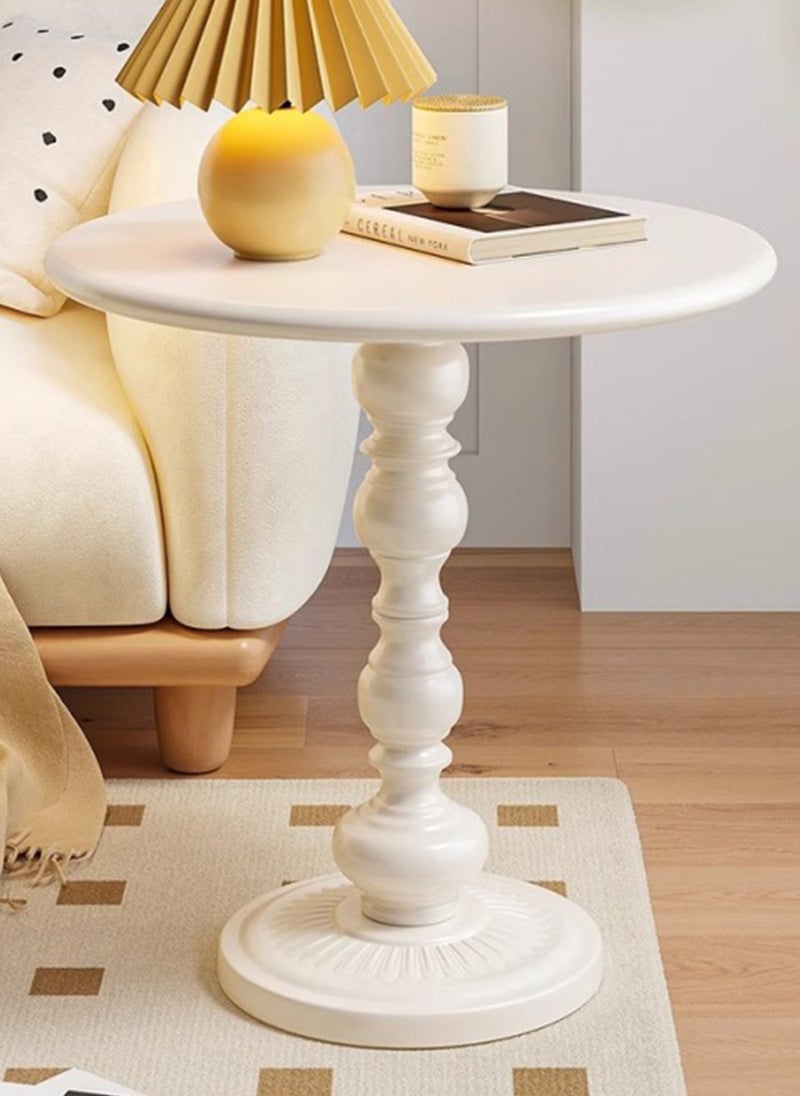 شاربدو طاولة جانبية على شكل أريكة عتيقة، طاولة قهوة خفيفة وفاخرة، لخدمة الضيوف، طاولة جانبية لغرفة المعيشة أو الشرفة أو غرفة النوم، مقاس 40*40*52 سم. - Image 4