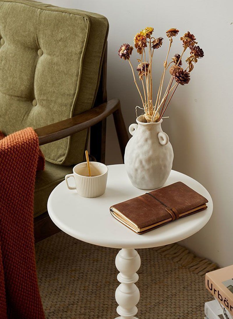 شاربدو طاولة جانبية على شكل أريكة عتيقة، طاولة قهوة خفيفة وفاخرة، لخدمة الضيوف، طاولة جانبية لغرفة المعيشة أو الشرفة أو غرفة النوم، مقاس 40*40*52 سم. - Image 3