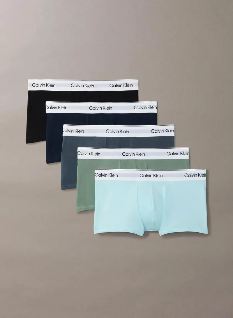 5 Pack Low Rise Trunks - Icon Cotton Stretch