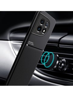 Zaboon For OnePlus 11 Classic Tilt Strip Grain Magnetic PC Hybrid TPU Phone Case(Black)  - Image 5