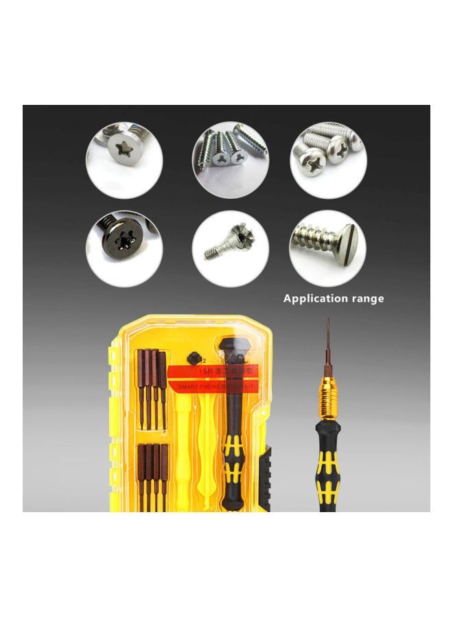 NIBEMINENT 13-Piece Multi-Function Mobile And Computer Disassemble Tools Brown/Black/Yellow  - Image 2