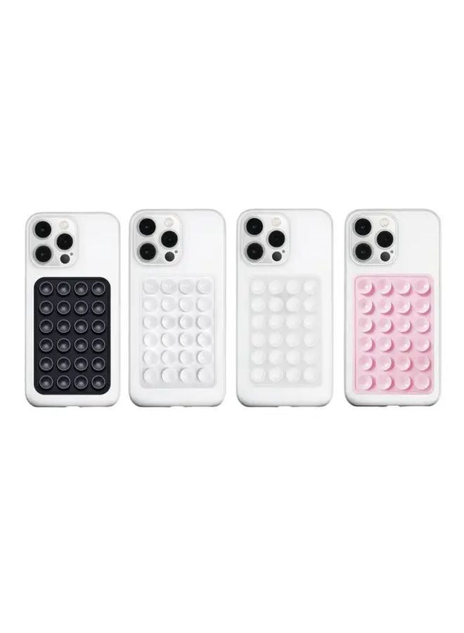 Classic Series 4 Pack Silicone Suction Cup Pads Dual Sides Phone Holder For Car Hands Free Selfie Compatible With iPhone Android - Image 1