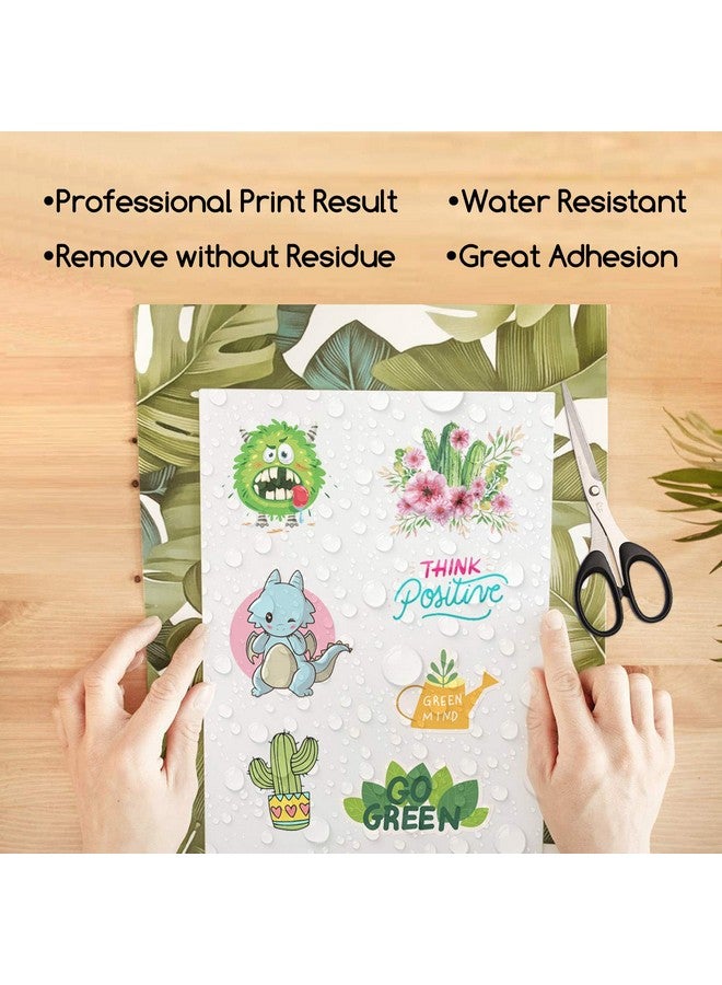A-SUB 25 Sheets Vinyl Sticker Paper For Inkjet Printer Glossy Printable Vinyl 8.5X11 Inch Waterproof Sticker Paper For Diy Any Decal You Like - Image 2