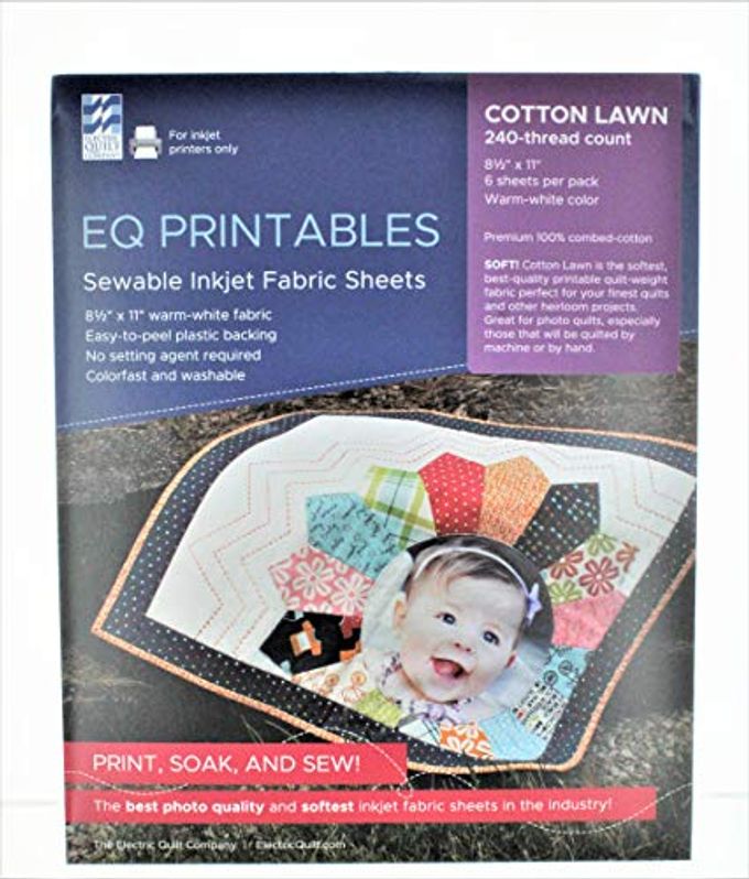 PREMIUM PRINTABLE COTTON LAWN FABRIC 85X11 6PKG100 COTTON
