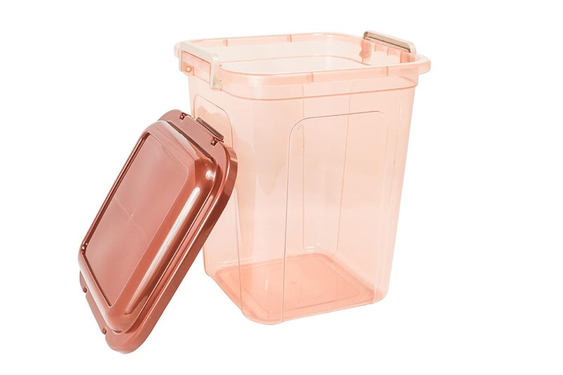 Nayasa Store In 17 | Storage Jar | Kitchen Organiser | BPA Free | Stackable | Modular | Air Tight Multi Purpose Container - For Rice, Flour, Cereals, Sugar & More (Brown,2pc,22 Liter)(SH) - Image 3