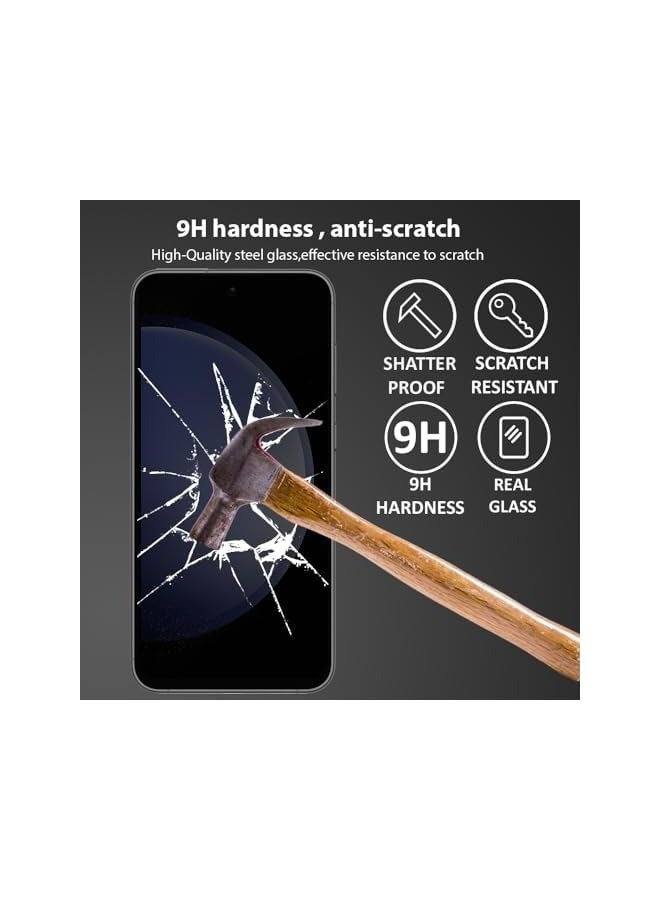 بروماس واقي شاشة متوافق مع هاتف Galaxy S23 FE، زجاج مقوى للخصوصية، [خالي من الفقاعات] [مضاد للوهج] [تغطية كاملة عالية الدقة] [سهل التركيب] [مقاوم للخدش] لهاتف Galaxy S23 FE - Image 3