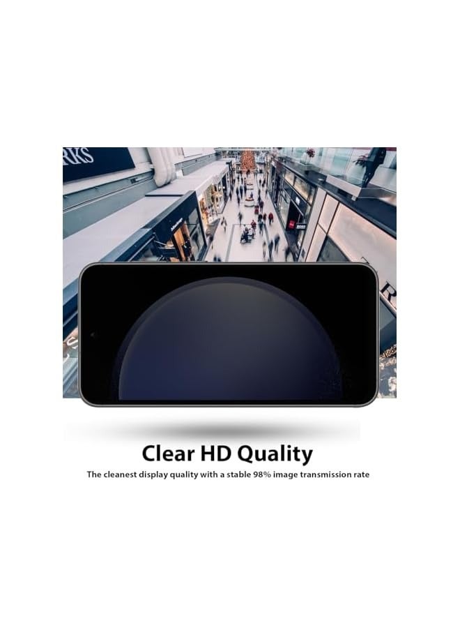 بروماس واقي شاشة متوافق مع هاتف Galaxy S23 FE، زجاج مقوى للخصوصية، [خالي من الفقاعات] [مضاد للوهج] [تغطية كاملة عالية الدقة] [سهل التركيب] [مقاوم للخدش] لهاتف Galaxy S23 FE - Image 4