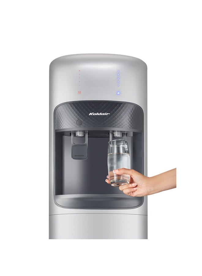 كولداير مبرد مياه بارد و ساخن كولدير Type A، عدد 2 حنفية، فضي - KWD-ABBL-2.1-SLIVR - Image 3