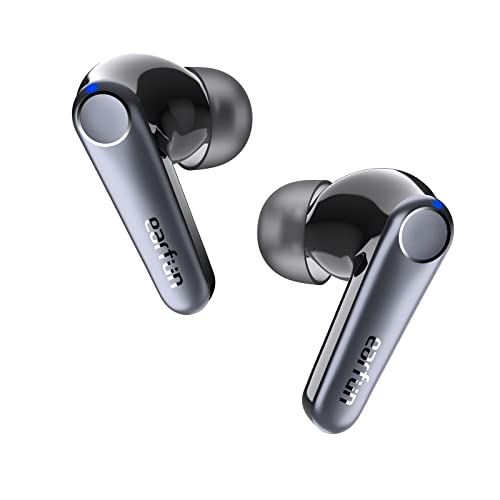 EarFun Air Pro 3 Noise Cancellation Earbuds ANC Wireless 2023 VGP Gold Award, Qualcomm aptX Adaptive Sound, 6 Mics CVC 8.0 ENC, Bluetooth 5.3, Multipoint Connection(Black) - Image 1