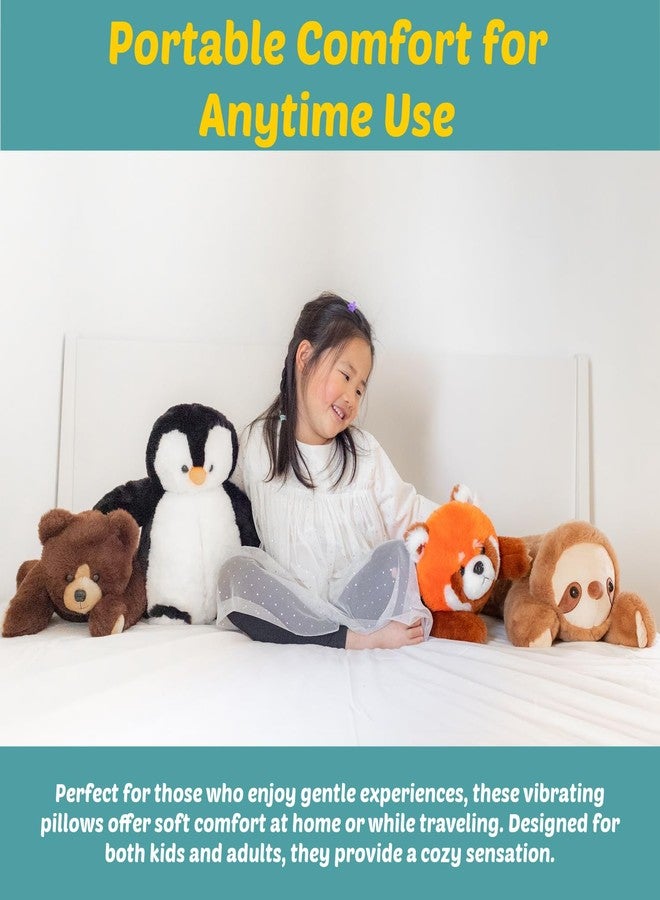 Snugglekid Penguin Sensory Weighted Vibrating Pillow, Pressure Activated for Kids Adults, 11x20, Pillow Animal, Calming Therapy for Focus and Balance, Weighted Stuffed Animals, Weighted Plush, Sensory - Image 4